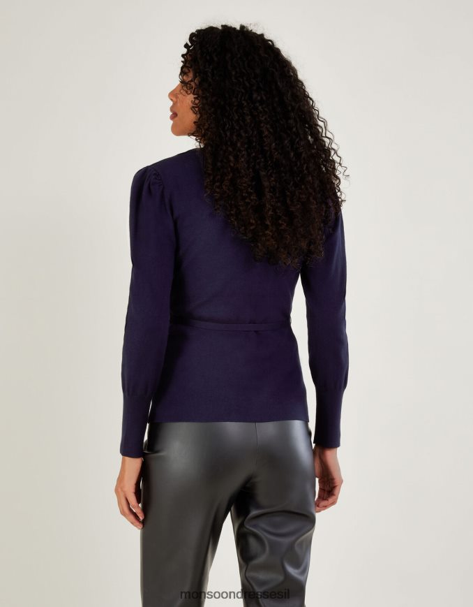 הַלבָּשָׁה Monsoon קרדיגן מצולע חכם עם ecovero lenzing כחול (חצות) נשים HTJ0TZ396