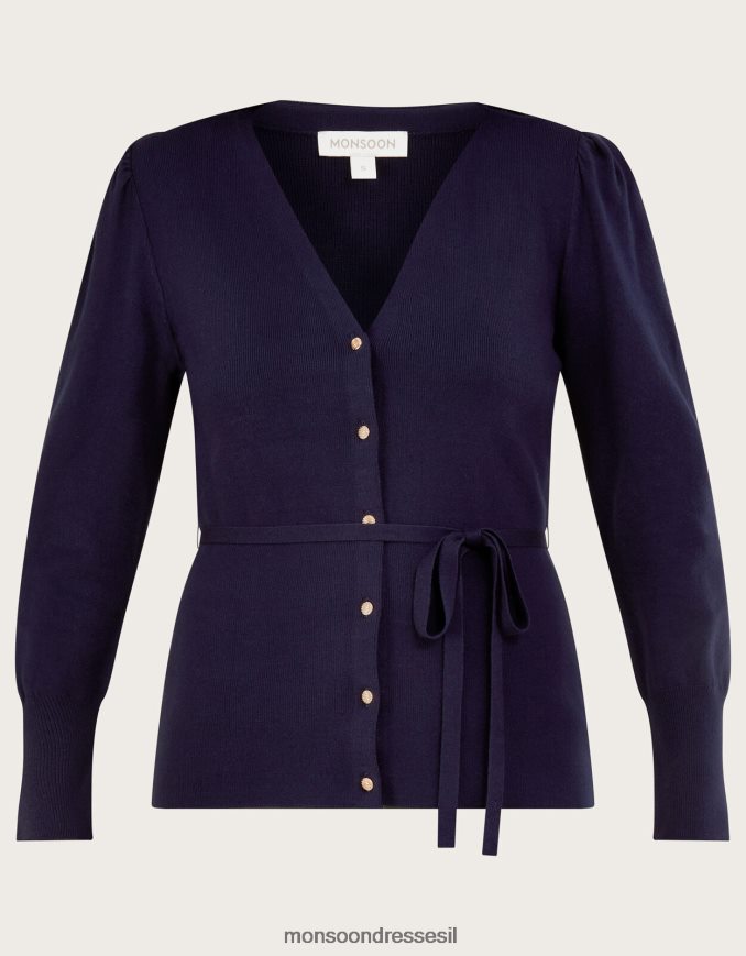 הַלבָּשָׁה Monsoon קרדיגן מצולע חכם עם ecovero lenzing כחול (חצות) נשים HTJ0TZ396