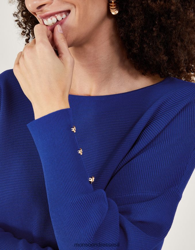 הַלבָּשָׁה Monsoon מגשר צלעות עות'מאנית עם ecovero lenzing כְּחוֹל נשים HTJ0TZ67