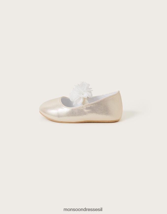 הַנעָלָה Monsoon בייבי ella corsage נעלי הליכון זהב זהב יְלָדִים HTJ0TZ2752
