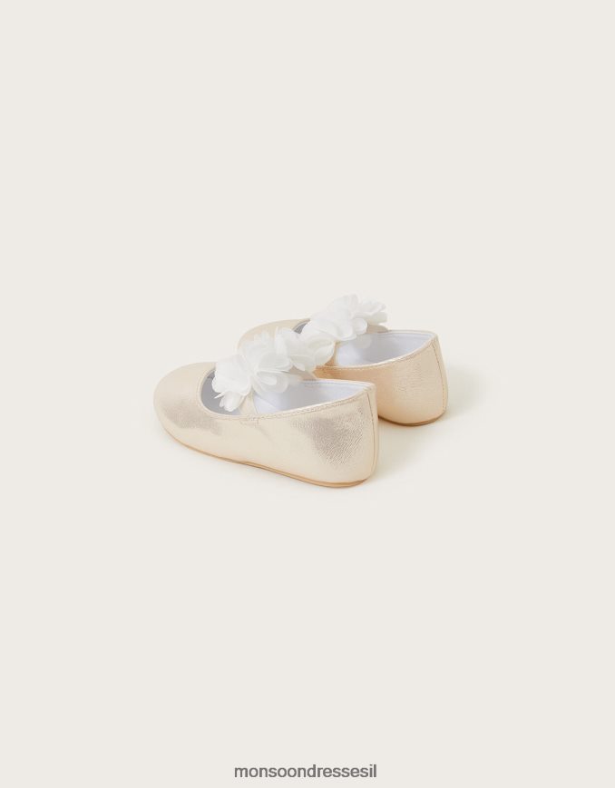 הַנעָלָה Monsoon בייבי ella corsage נעלי הליכון זהב זהב יְלָדִים HTJ0TZ2752