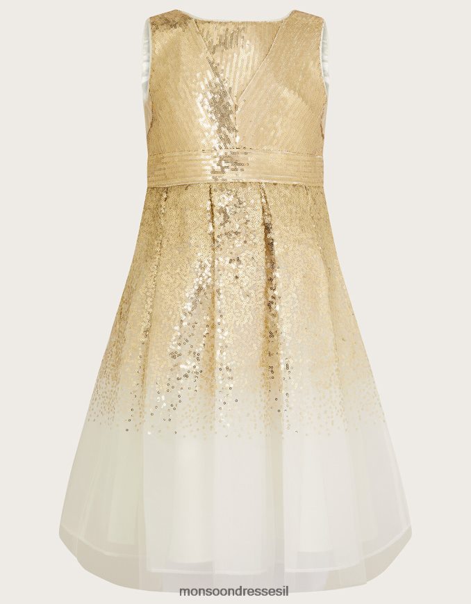 הַלבָּשָׁה Monsoon שמלת מסיבות elle פאייטים מסוגנן ילדה HTJ0TZ1764