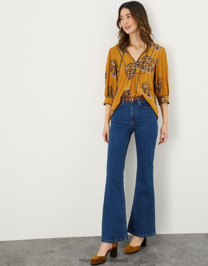 הַלבָּשָׁה Monsoon ג'ינס מתרחב של fifi כחול (כחול ג'ינס) נשים HTJ0TZ1071