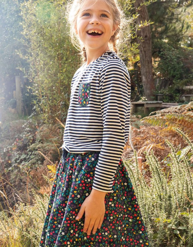 הַלבָּשָׁה Monsoon חצאית טוויל של frugi maeve כחול (צי) יְלָדִים HTJ0TZ2019