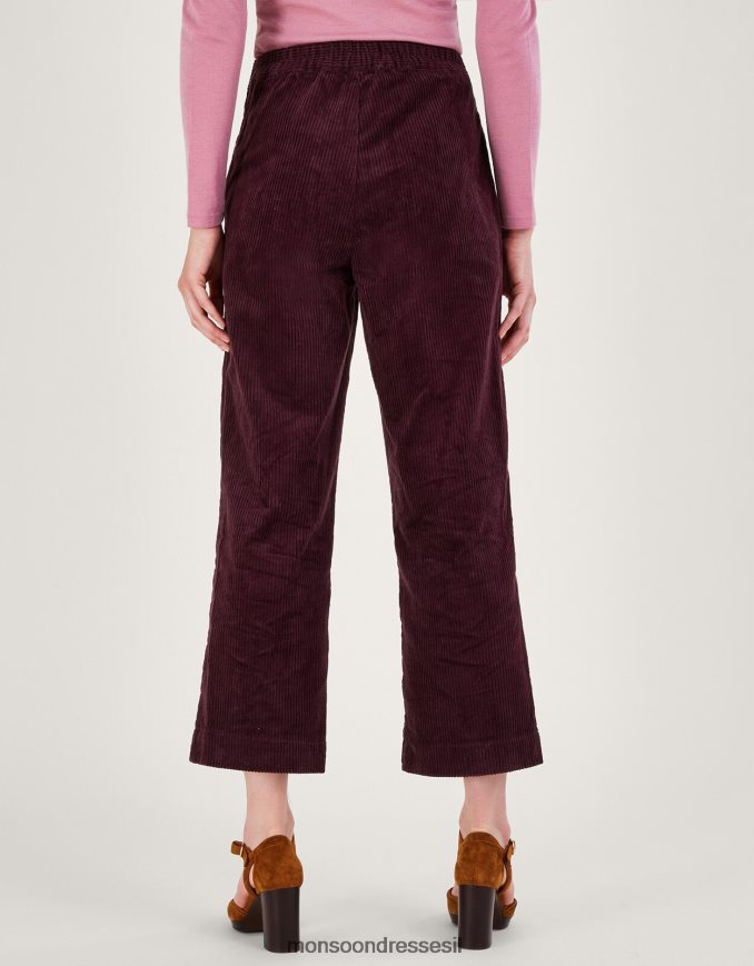 הַלבָּשָׁה Monsoon מכנסי harper cord סגול (שזיף) נשים HTJ0TZ529