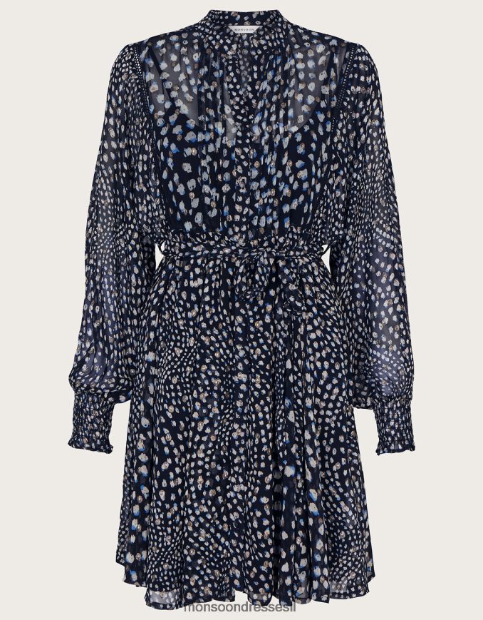 הַלבָּשָׁה Monsoon שמלת חולצת hollis שָׁחוֹר נשים HTJ0TZ180