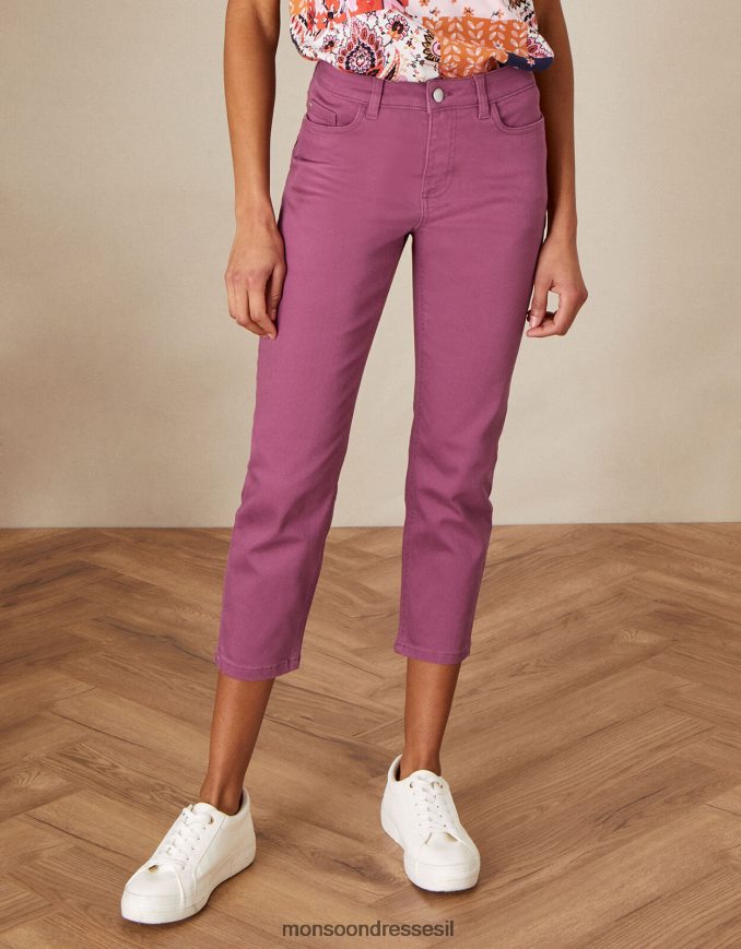 הַלבָּשָׁה Monsoon ג'ינס ג'ינס קצוץ idabella ורד ורוד) נשים HTJ0TZ1117