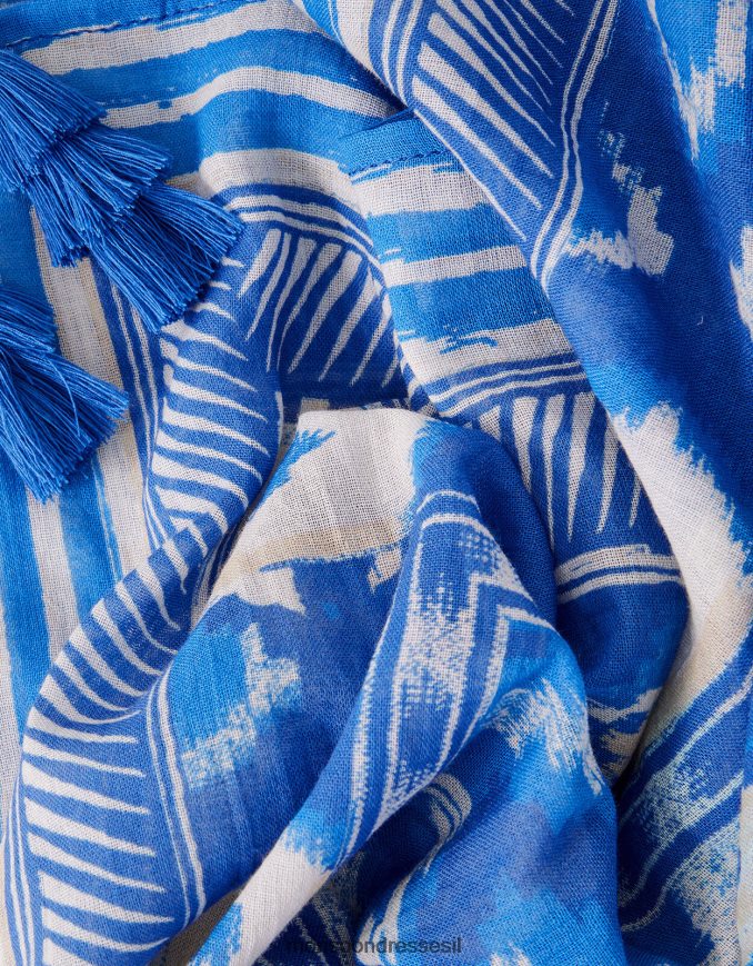 הַלבָּשָׁה Monsoon סרונג הדפס ikat כְּחוֹל נשים HTJ0TZ1184