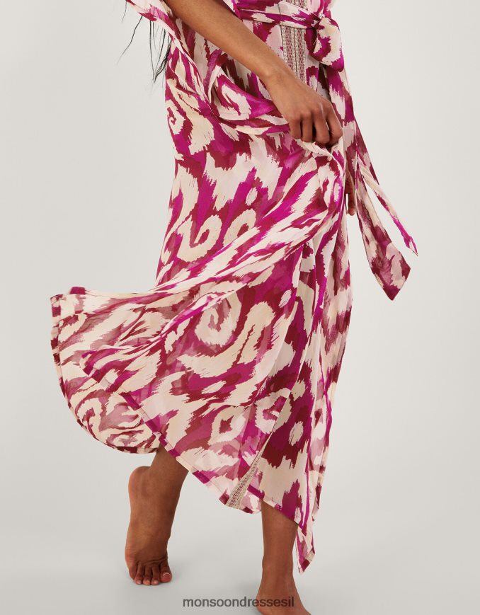 הַלבָּשָׁה Monsoon הדפס ikat מקסי קפטן סָגוֹל נשים HTJ0TZ346