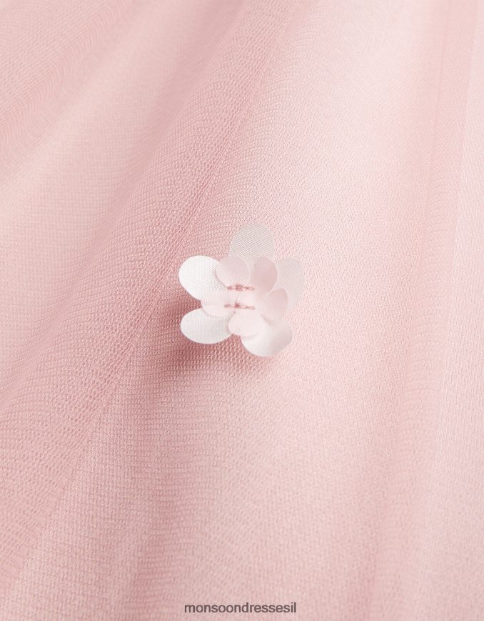 הַלבָּשָׁה Monsoon שמלת צלילה תלת מימדית של layla וָרוֹד ילדה HTJ0TZ1937