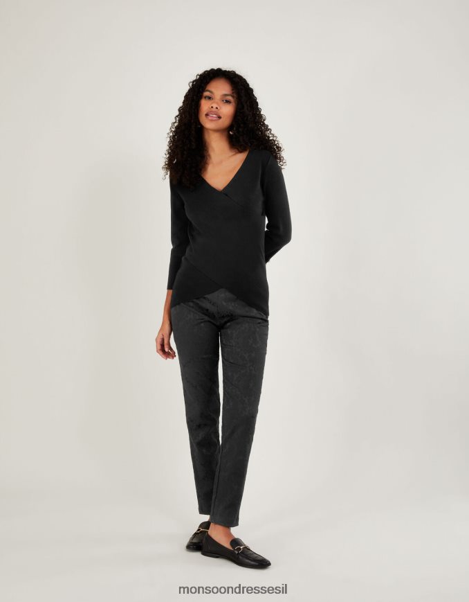 הַלבָּשָׁה Monsoon מגשר מעטפת חכם עם lenzing ecovero שָׁחוֹר נשים HTJ0TZ1083