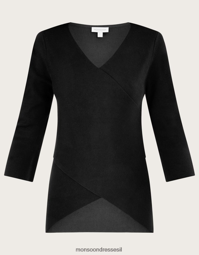 הַלבָּשָׁה Monsoon מגשר מעטפת חכם עם lenzing ecovero שָׁחוֹר נשים HTJ0TZ1083