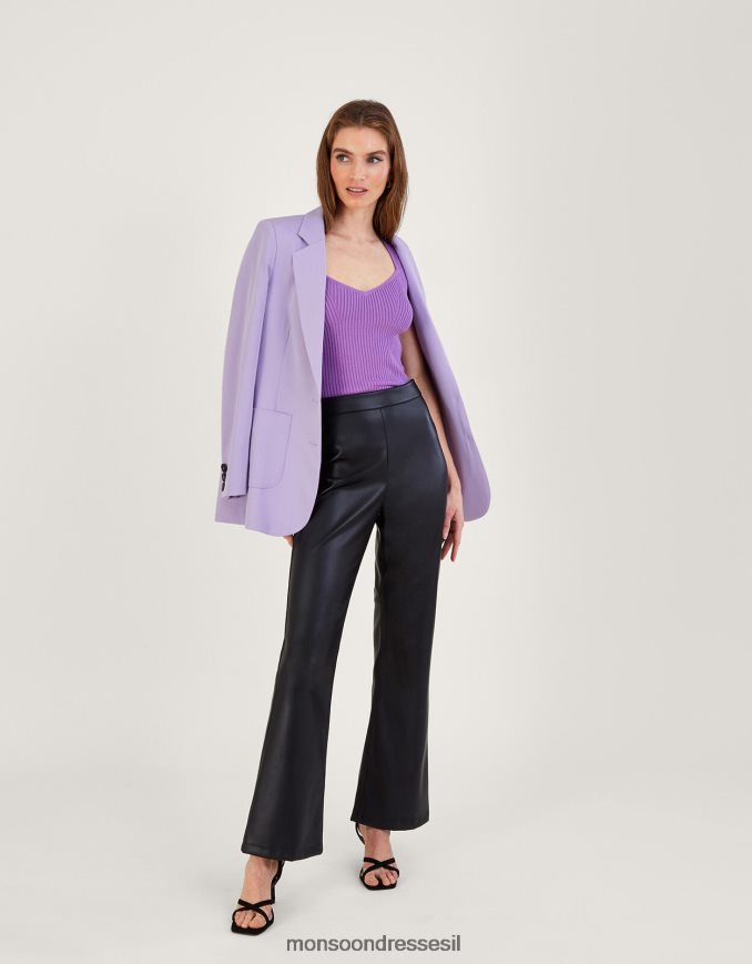 הַלבָּשָׁה Monsoon עליונית שרוול כובע צלעות עם lenzing ecovero סָגוֹל נשים HTJ0TZ375