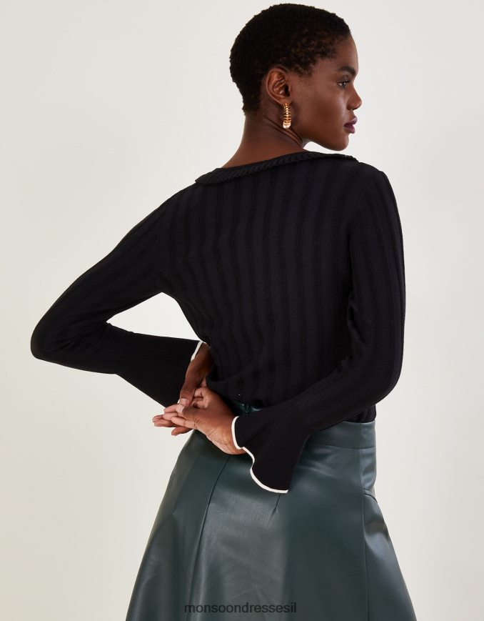 הַלבָּשָׁה Monsoon מגשר מצולע חכם עם lenzing ecovero שָׁחוֹר נשים HTJ0TZ411