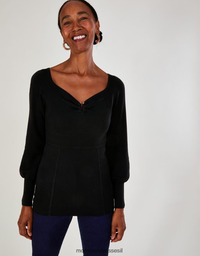 הַלבָּשָׁה Monsoon מגשר פרט מחוך עם lenzing ecovero שָׁחוֹר נשים HTJ0TZ419