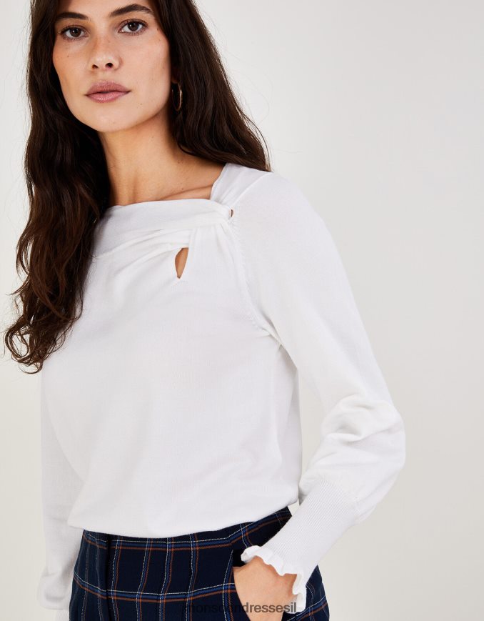 הַלבָּשָׁה Monsoon מגשר טוויסט עם קשר צד עם lenzing ecovero שֶׁנהָב נשים HTJ0TZ488