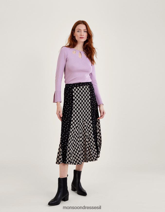 הַלבָּשָׁה Monsoon מגשר מצולע חתוך עם lenzing ecovero סגול (לילך) נשים HTJ0TZ524