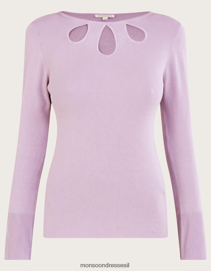 הַלבָּשָׁה Monsoon מגשר מצולע חתוך עם lenzing ecovero סגול (לילך) נשים HTJ0TZ524