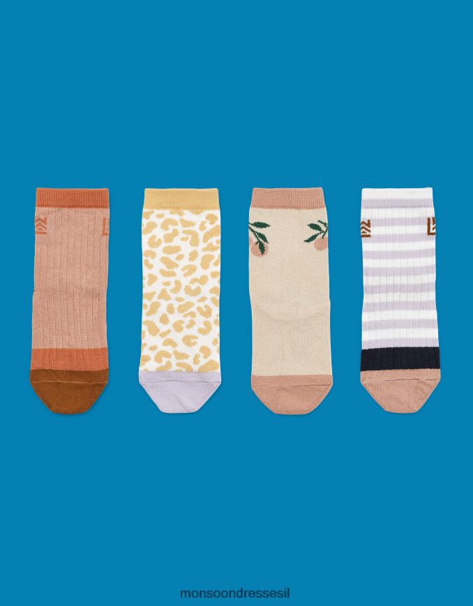אבזר Monsoon גרביים נמר של liewood סילא 4 חבילה רַב יְלָדִים HTJ0TZ2857