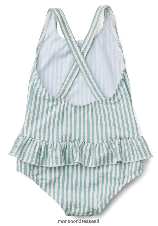 הַלבָּשָׁה Monsoon בגד ים של liewood amara stripe seeersucker כְּחוֹל יְלָדִים HTJ0TZ1931
