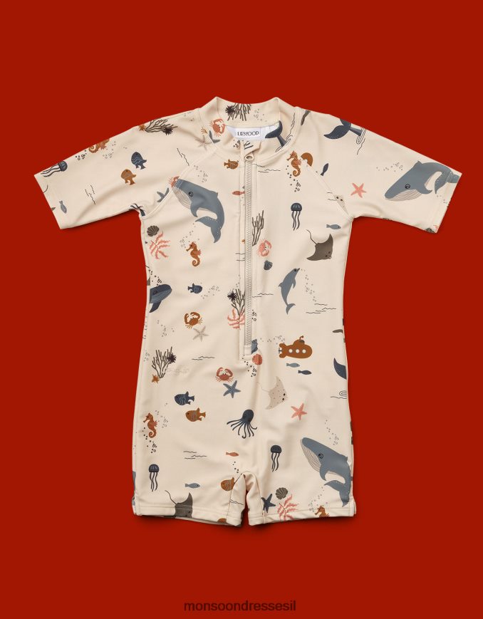 הַלבָּשָׁה Monsoon סרבל liewood max יצור ים גמל (בז') יְלָדִים HTJ0TZ2291