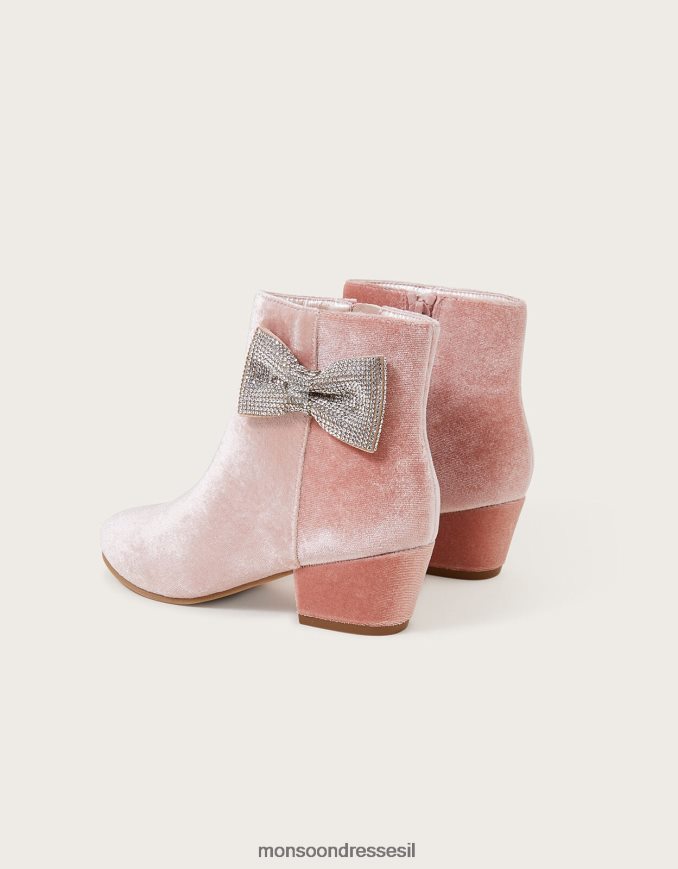 הַנעָלָה Monsoon מגפי מסיבה מקטיפה של lucinda וָרוֹד ילדה HTJ0TZ2304