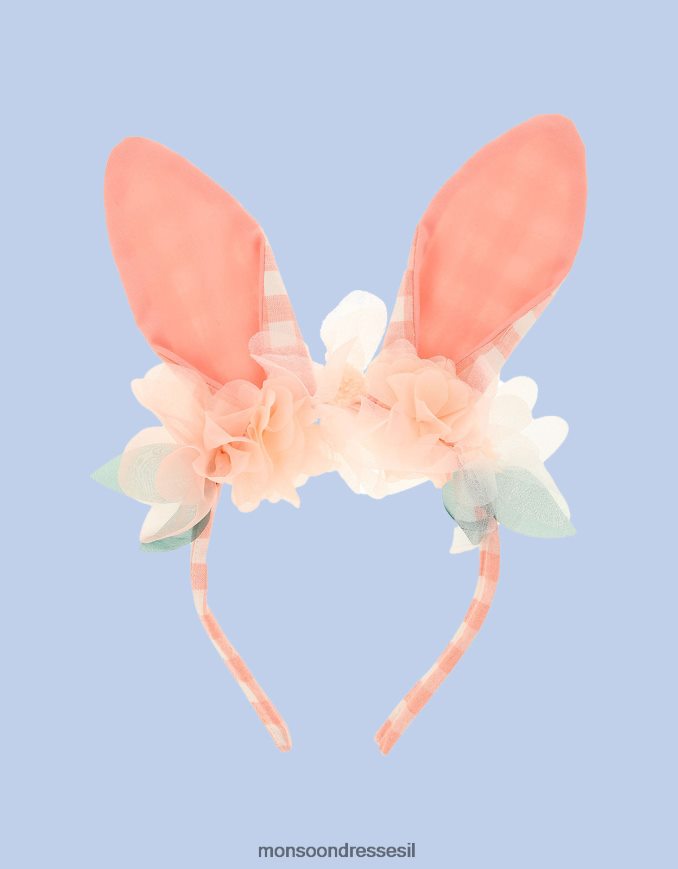 אבזר Monsoon אוזני ארנב ג'ינג'ם מעוטרות של meri meri מסוגנן יְלָדִים HTJ0TZ2592