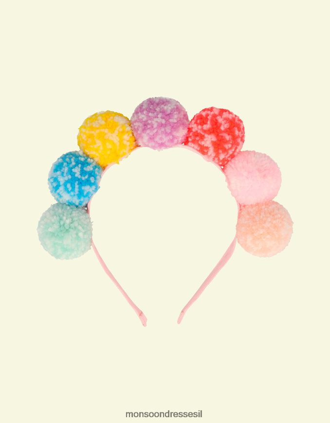 אבזר Monsoon סרט לראש של meri meri rainbow pom-pom אופנה יְלָדִים HTJ0TZ2591
