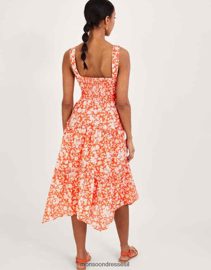 הַלבָּשָׁה Monsoon שמלת מכפלת של myra תפוז נשים HTJ0TZ784