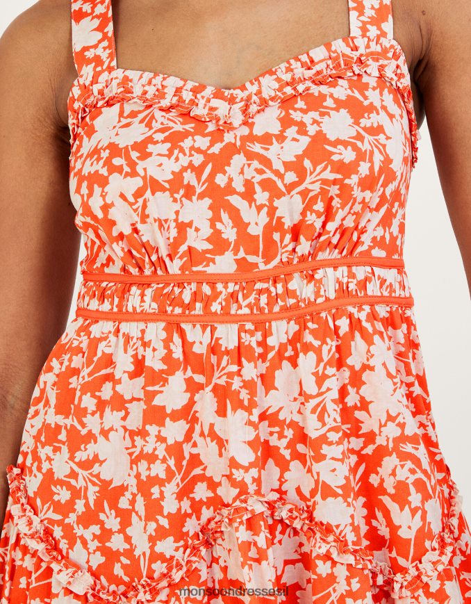 הַלבָּשָׁה Monsoon שמלת מכפלת של myra תפוז נשים HTJ0TZ784