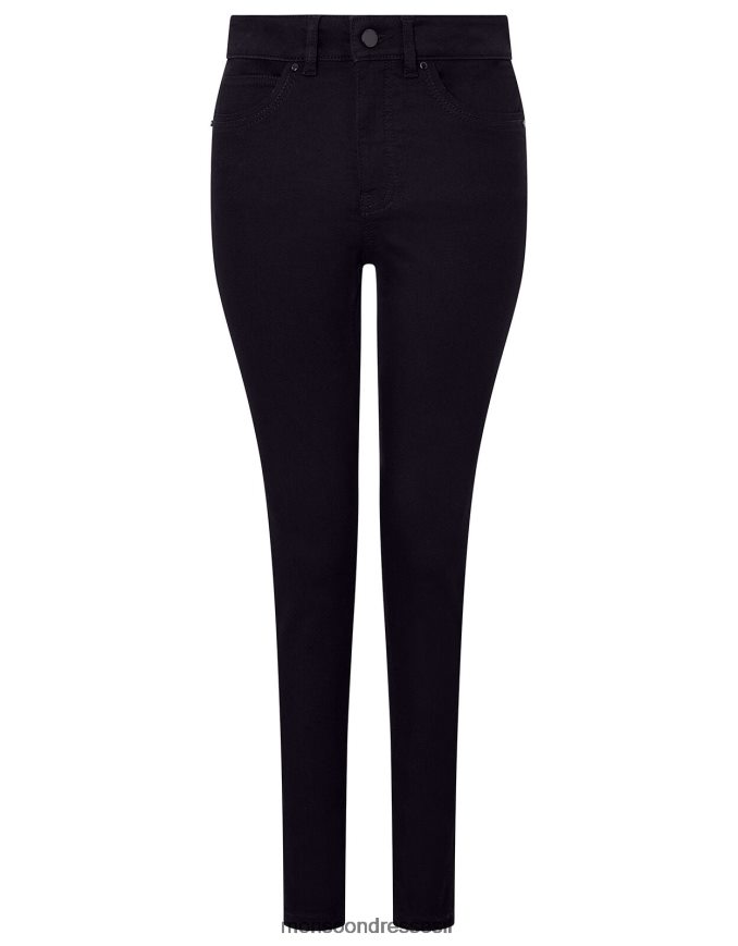 הַלבָּשָׁה Monsoon ג'ינס באורך קצר של nadine עם כותנה אורגנית שָׁחוֹר נשים HTJ0TZ1179