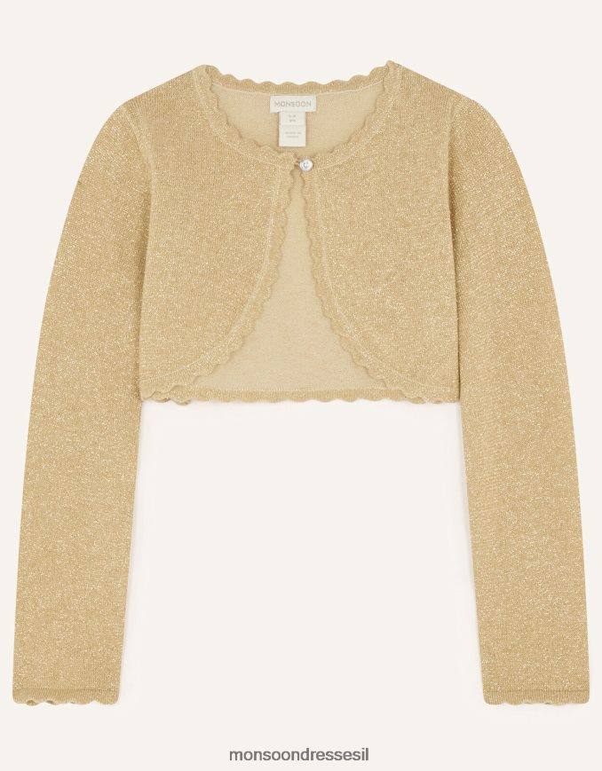 הַלבָּשָׁה Monsoon קרדיגן niamh זהב ילדה HTJ0TZ1767