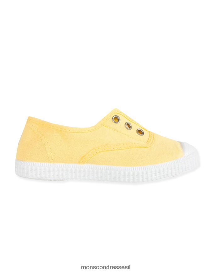 הַנעָלָה Monsoon המפטון קנבס שזיף plimsolls צהוב צהוב (לימון) יְלָדִים HTJ0TZ2401