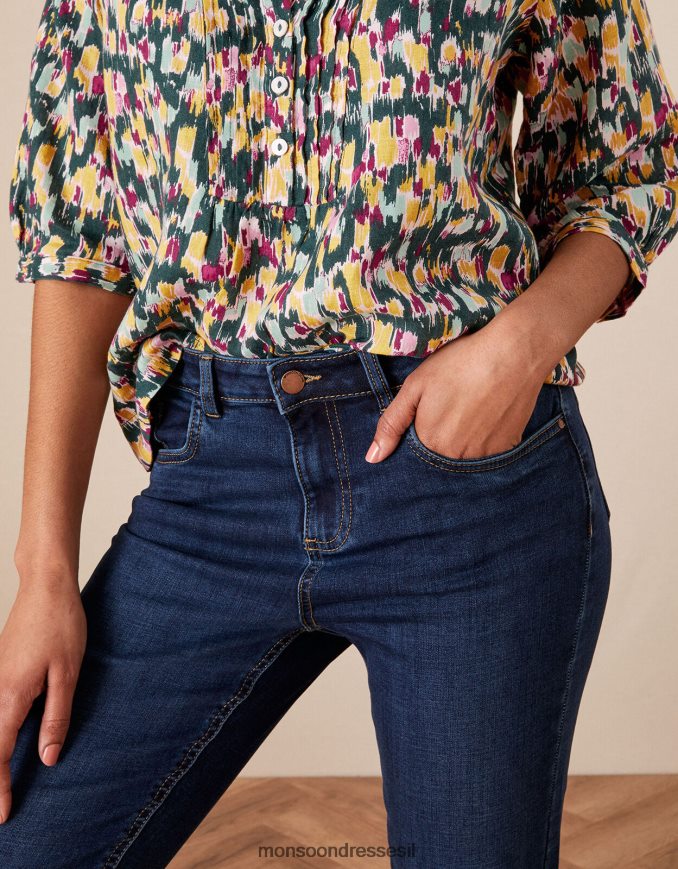 הַלבָּשָׁה Monsoon ג'ינס ג'ינס של safaia 7/8 כחול (אינדיגו) נשים HTJ0TZ1141