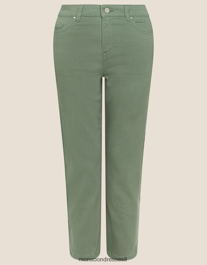 הַלבָּשָׁה Monsoon ג'ינס ג'ינס safia ירוק (חאקי) נשים HTJ0TZ1144
