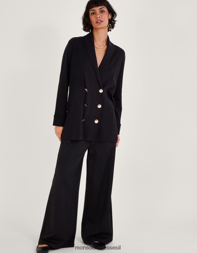 הַלבָּשָׁה Monsoon sia shawl coatigan שָׁחוֹר נשים HTJ0TZ56