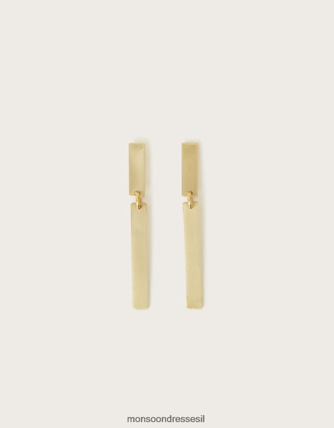 אבזר Monsoon עגילי מקל פליז קטנים של sibilia מסוגנן נשים HTJ0TZ1320