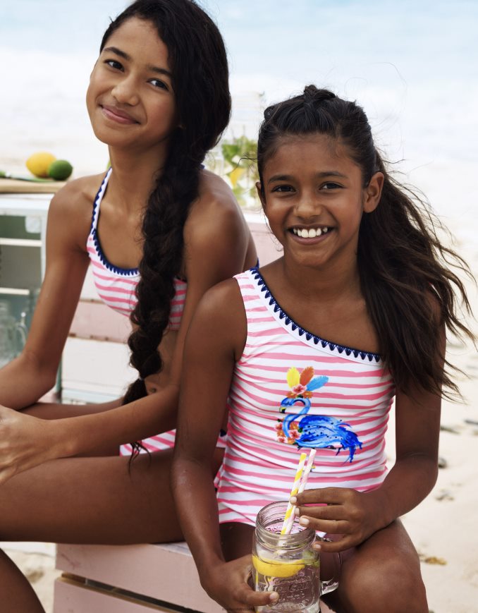 הַלבָּשָׁה Monsoon בגד ים של sunuva קרנבל פלמינגו וָרוֹד יְלָדִים HTJ0TZ1966