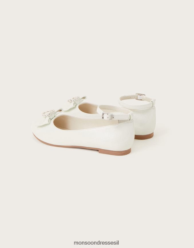 הַנעָלָה Monsoon tilla loveheart פטנט דירות בלרינה שֶׁנהָב ילדה HTJ0TZ2356