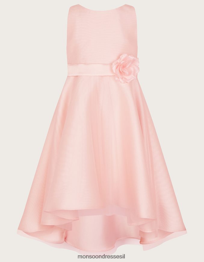 הַלבָּשָׁה Monsoon שמלת שושבינה גבוהה נמוכה tuberose וָרוֹד ילדה HTJ0TZ1870