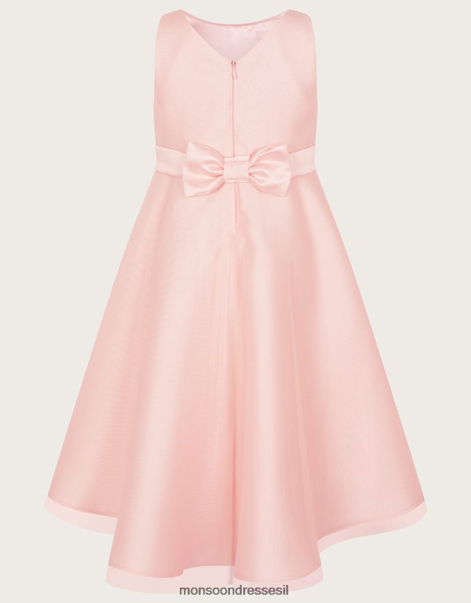 הַלבָּשָׁה Monsoon שמלת שושבינה גבוהה נמוכה tuberose וָרוֹד ילדה HTJ0TZ1870