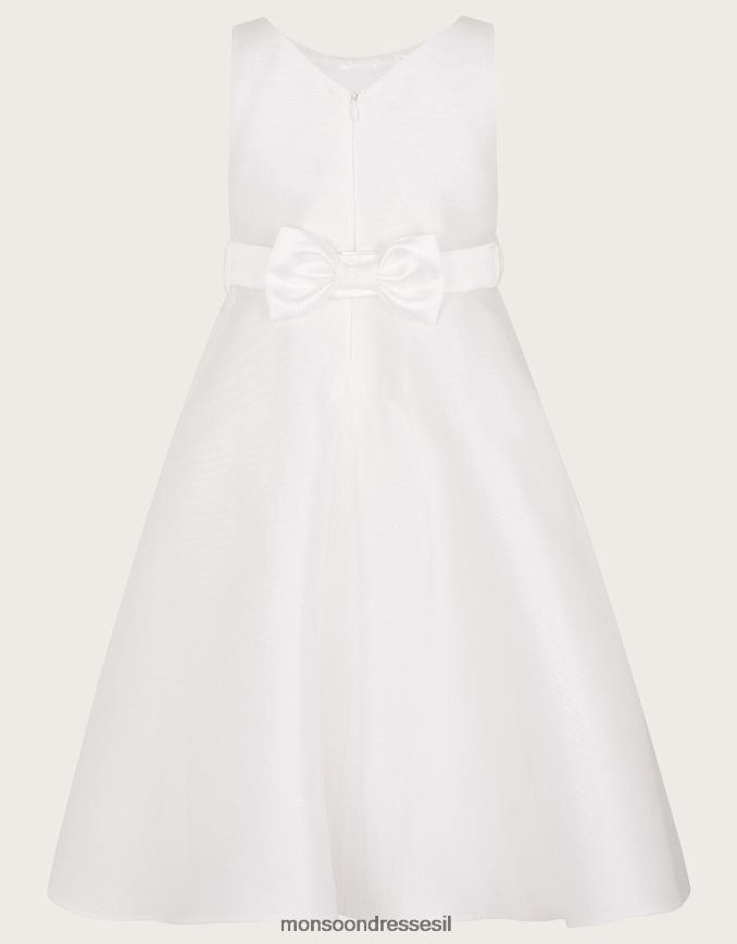 הַלבָּשָׁה Monsoon שמלת שושבינה גבוהה נמוכה tuberose שֶׁנהָב ילדה HTJ0TZ1880