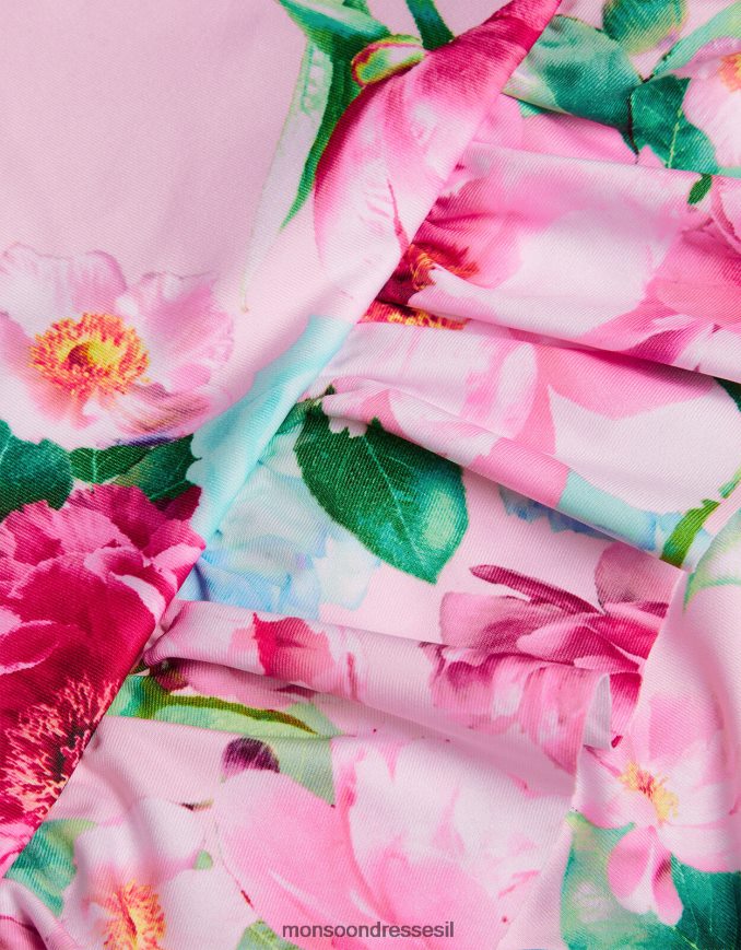 הַלבָּשָׁה Monsoon בגד ים עם חצאית פרחונית לתינוק עם הגנה upf50+ ורוד (ורוד חיוור) יְלָדִים HTJ0TZ2151