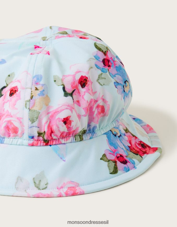 אבזר Monsoon כובע פרחוני פוזי לתינוק עם הגנה upf50+ ירוק (מנטה) יְלָדִים HTJ0TZ2153