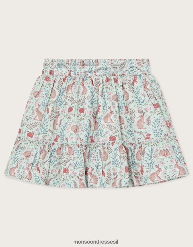 הַלבָּשָׁה Monsoon חצאית ארנב שיתוף פעולה של wwf-uk ירוק ילדה HTJ0TZ1750