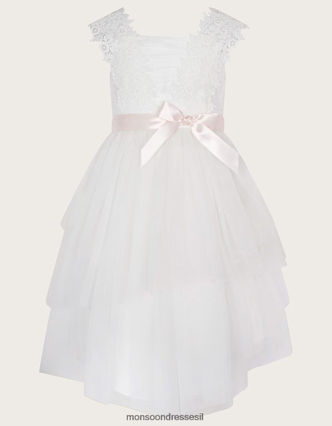 הַלבָּשָׁה Monsoon שמלת ספייר תחרה של zaralia שֶׁנהָב ילדה HTJ0TZ1850