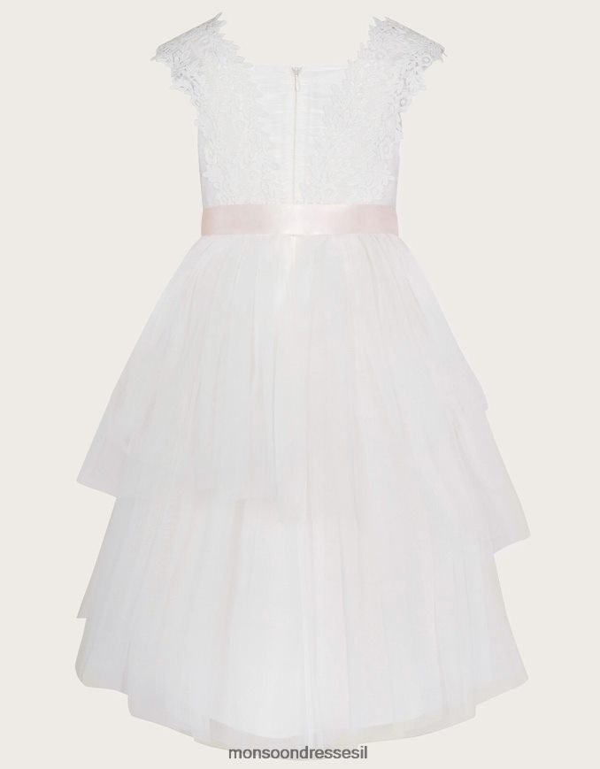 הַלבָּשָׁה Monsoon שמלת ספייר תחרה של zaralia שֶׁנהָב ילדה HTJ0TZ1850