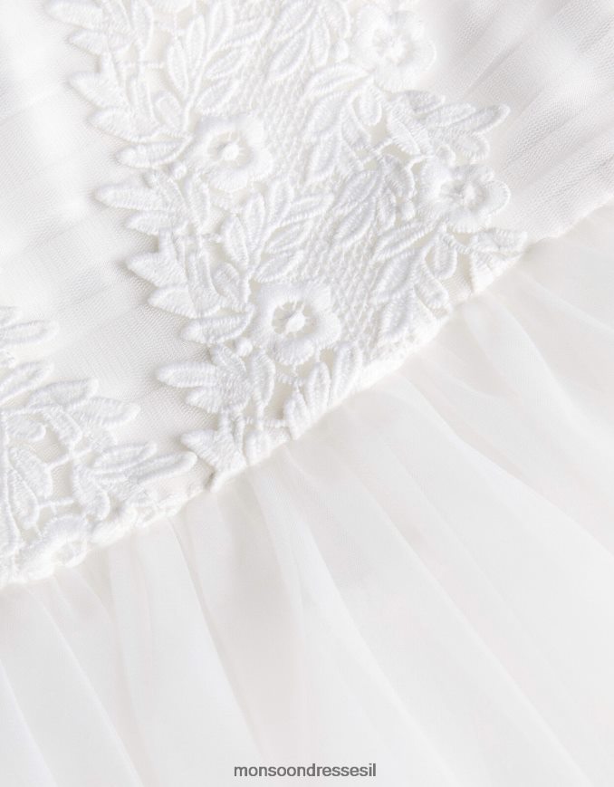 הַלבָּשָׁה Monsoon שמלת ספייר תחרה של zaralia שֶׁנהָב ילדה HTJ0TZ1850